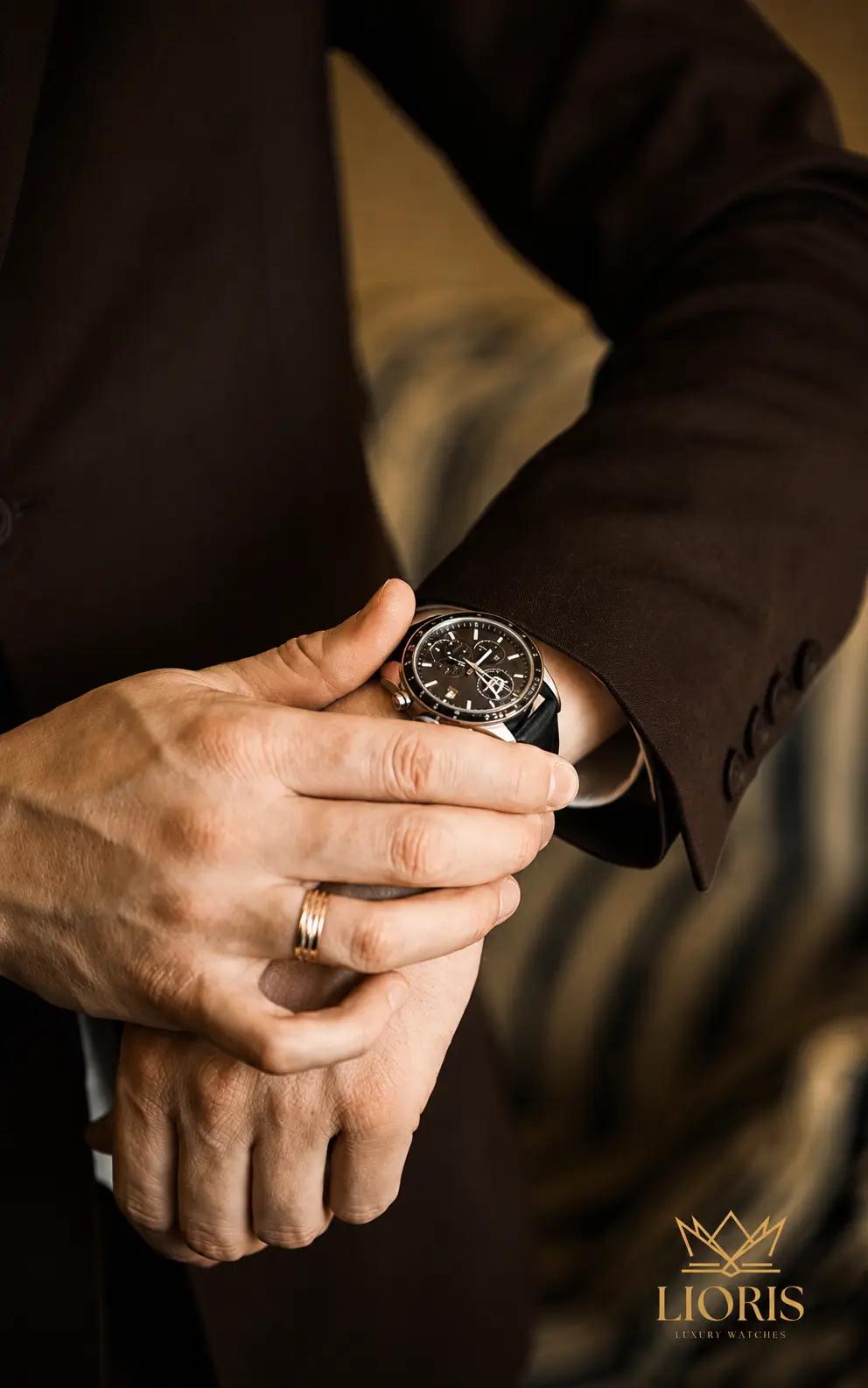 Montre Lioris portée par un homme